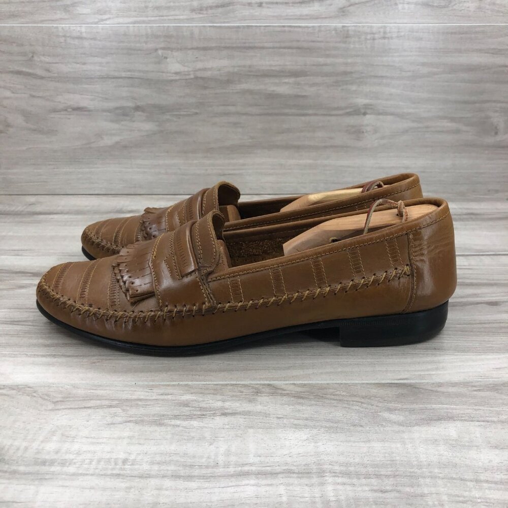 Giorgio Brutini Loafers Men's 10.5 D Tan Leather Slip On Shoes